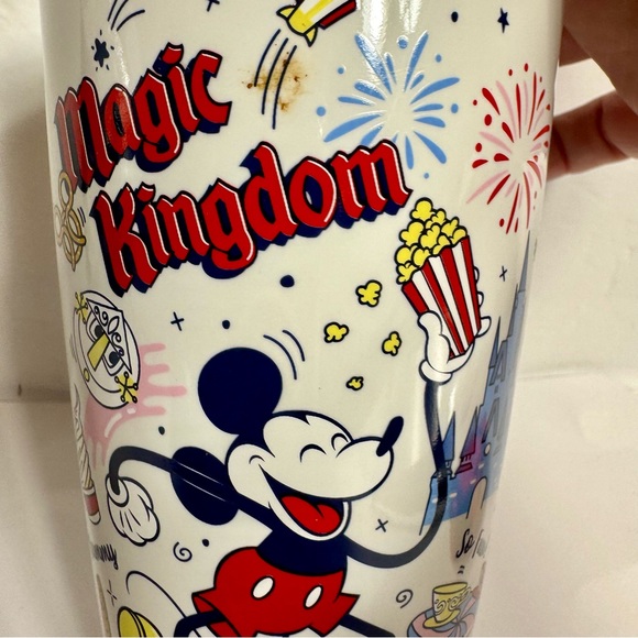 NWT. Disney Starbucks Magic Kingdom Mickey Mouse Starbucks Ceramic Tumbler 12oz - Picture 2 of 13